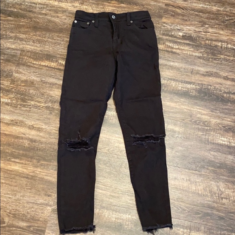 LEVI Wedgie Skinny Black Jeans! 25 Short!